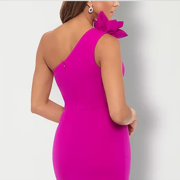 DJ Jaz Floral Applique Sleeveless Gown - Picture 4 of 6